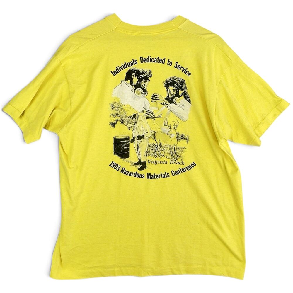 Screen Stars Vtg 1993 Hazardous Materials Conference XL T Shirt Single Stitch